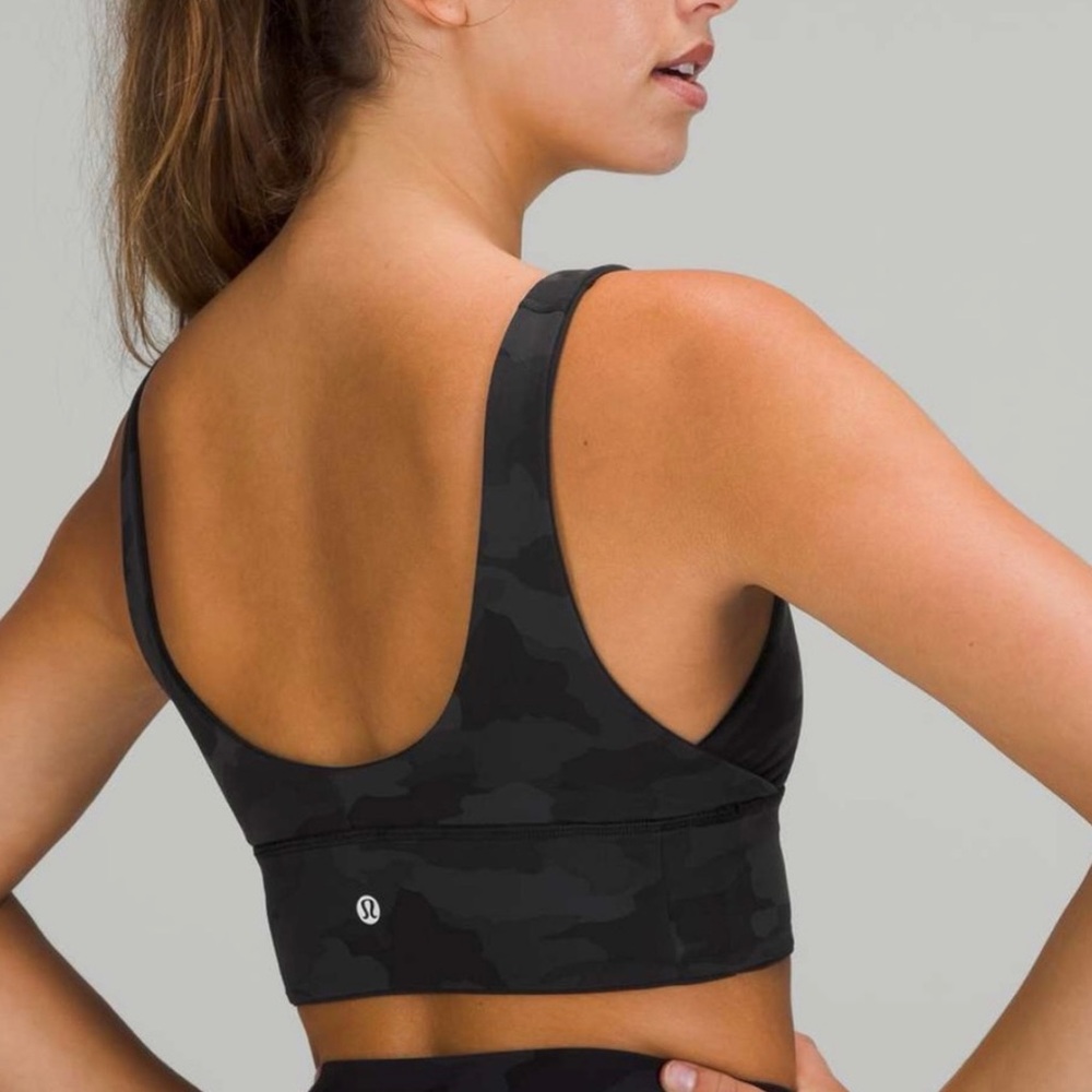 lululemon athletica Camo Black Reversible Sports Bra